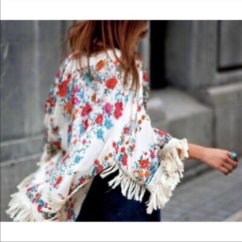Zara Floral Print Kimono